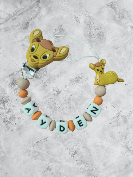 Attache tétine personnalisée