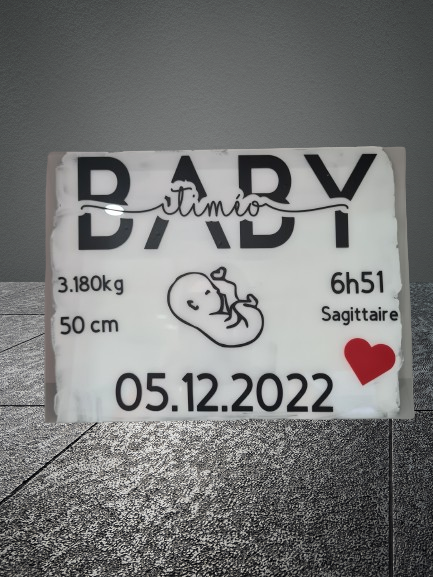 cadre de naissance personnalisé