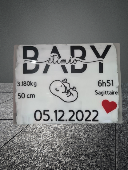 cadre de naissance personnalisé